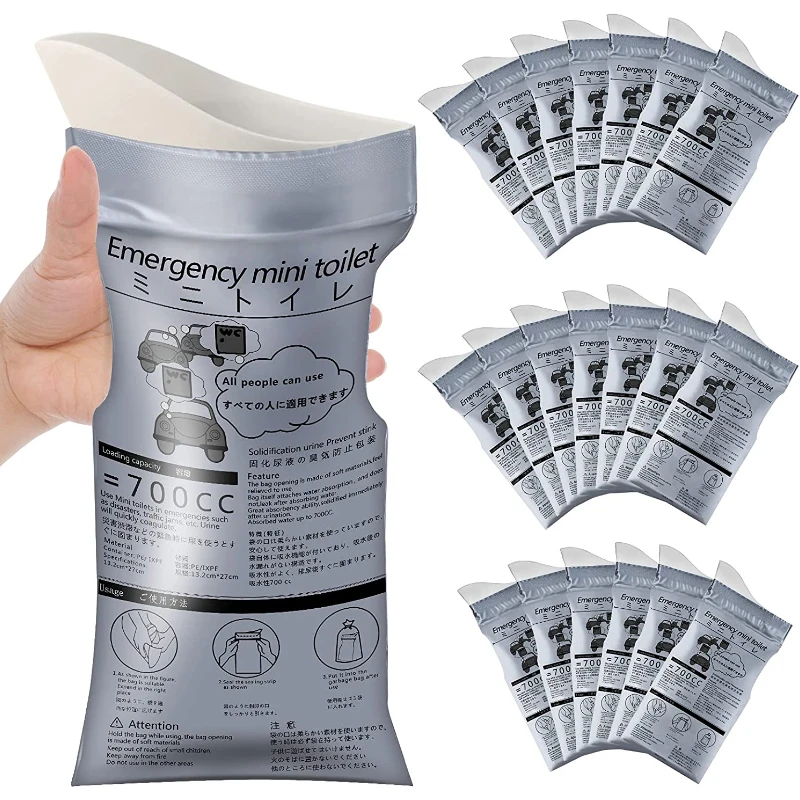 Car Mini Toilet Urine Bag Bathroom Accessories 700CC Women's Men's Elderly Outdoor Emergency Urine Bag Traffic Products Home
Car Mini Toilet Urine Bag Bathroom Accessories 700CC Women's Men's Elderly Outdoor Emergency Urine Bag Traffic Products Home