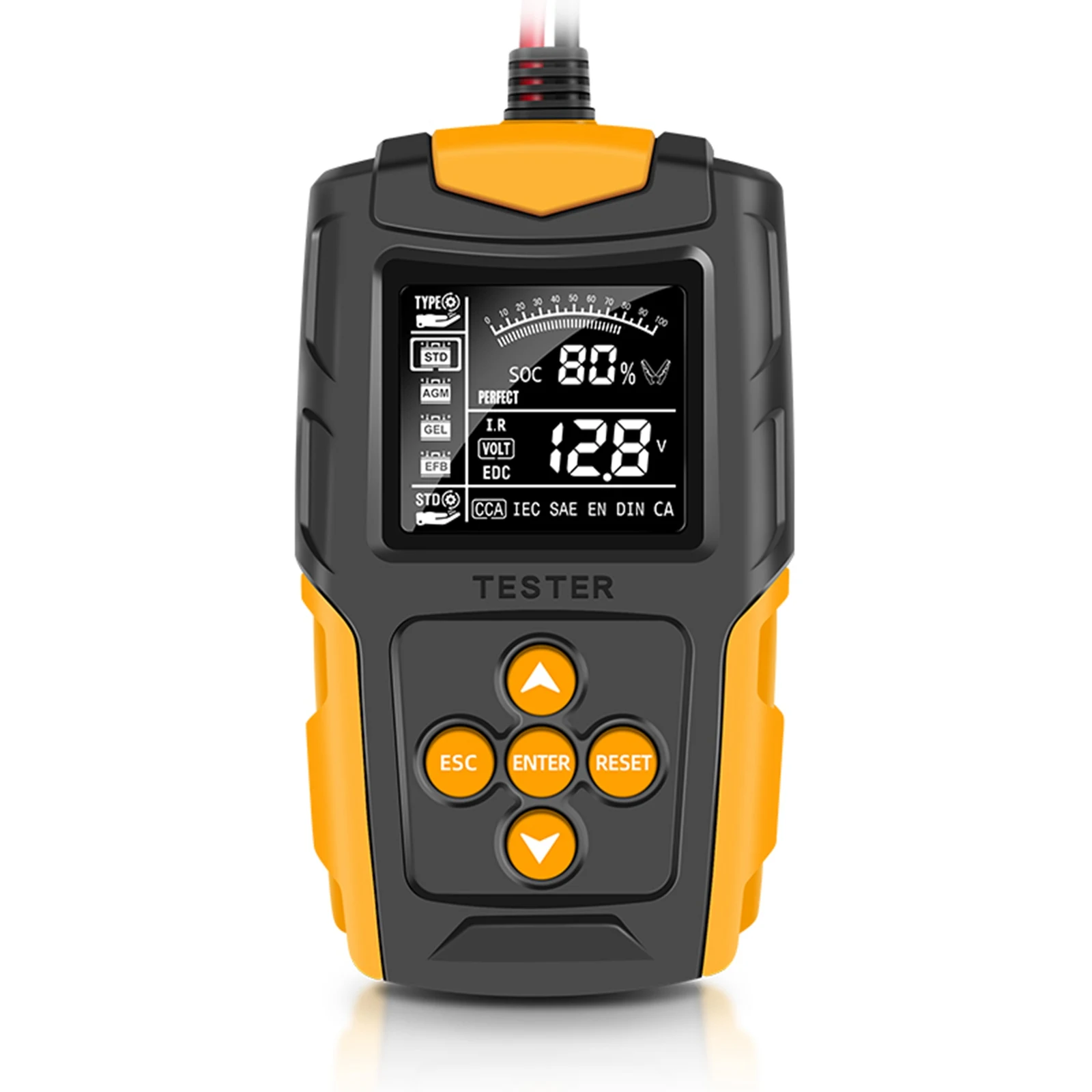 Battery Tester Digital Display Parameter 12V/24V Car Battery Charging Tester Measure Tools
Battery Tester Digital Display Parameter 12V/24V Car Battery Charging Tester Measure Tools