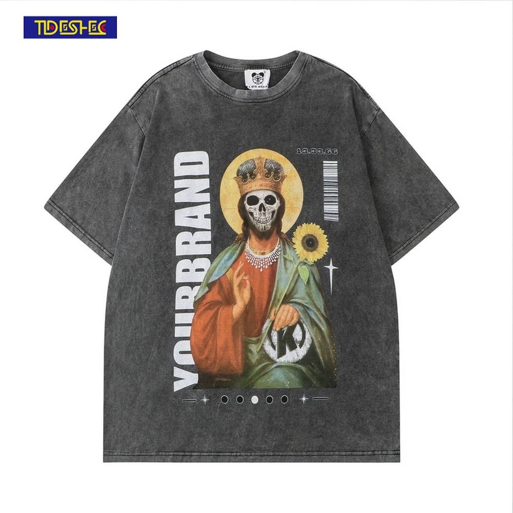 Men Streetwear 2022 Spring Summer T-shirt Cotton Buddha Lord Skull Print T Shirt Oversized Casual Men Women Washed Tee Top
Men Streetwear 2022 Spring Summer T-shirt Cotton Buddha Lord Skull Print T Shirt Oversized Casual Men Women Washed Tee Top