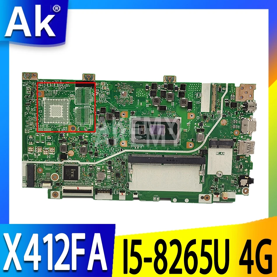 X412FA Mainboard For ASUS X412FA X412FJ X412FL X412F A412F F412F Laptop motherboard Motherboard 4G-RAM I5-8265U GM
X412FA Mainboard For ASUS X412FA X412FJ X412FL X412F A412F F412F Laptop motherboard Motherboard 4G-RAM I5-8265U GM