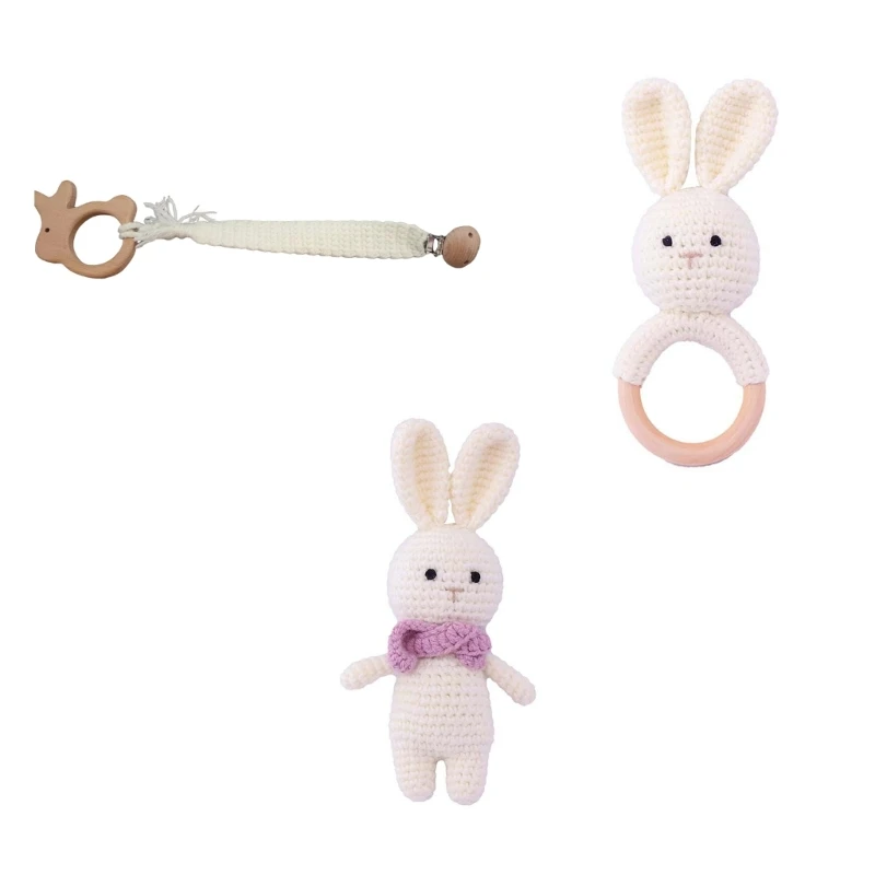 Baby Rattle Crochet Bunny Baby Toy/Newborn Bunny Doll/Babies Pacifier Clip Gift GXMB
Baby Rattle Crochet Bunny Baby Toy/Newborn Bunny Doll/Babies Pacifier Clip Gift GXMB
