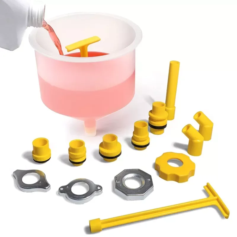 Coolant Filling Funnel Kit with Adapter Automotive Antifreeze Bleeder for Universal Vehicles Radiator Coolant Filling Funnel Kit
Coolant Filling Funnel Kit with Adapter Automotive Antifreeze Bleeder for Universal Vehicles Radiator Coolant Filling Funnel Kit