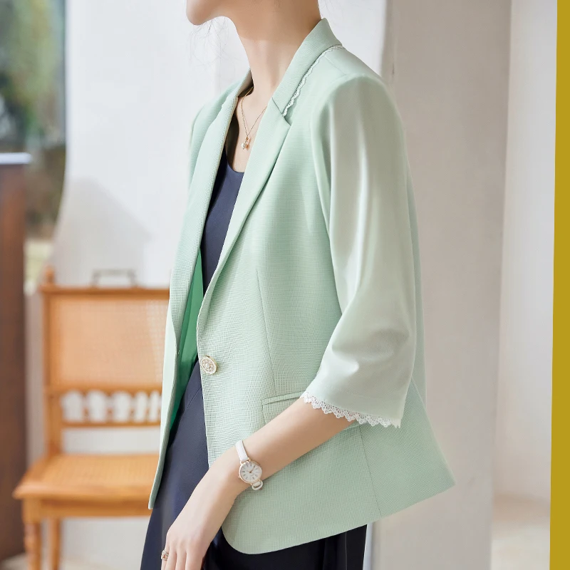 Solid Women's Suits Office Lady Blazers Fall Coats Winter Short Sleeve Slim Fit Clothing Pockets Notched Korean YCMYUNYAN
Solid Women's Suits Office Lady Blazers Fall Coats Winter Short Sleeve Slim Fit Clothing Pockets Notched Korean YCMYUNYAN
