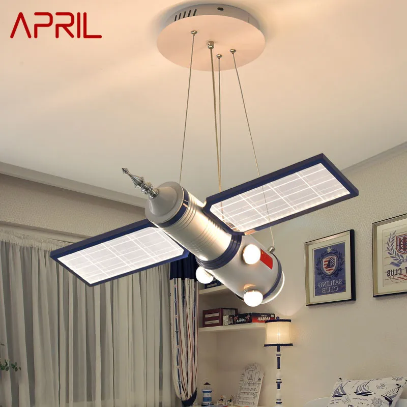 APRIL Children's Spaceship Pendant Lamp LED Creative Fashion Cartoon Light For Kids Room Kindergarten Dimming Remote Control
APRIL Children's Spaceship Pendant Lamp LED Creative Fashion Cartoon Light For Kids Room Kindergarten Dimming Remote Control