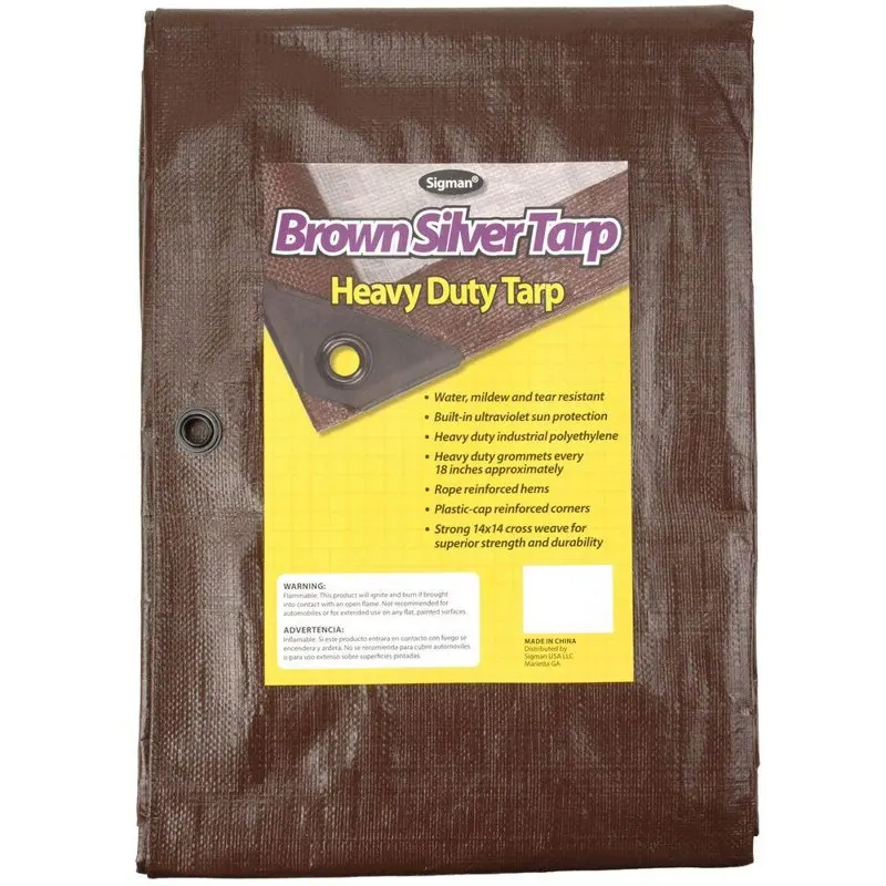 6' x 8' Brown Silver Heavy Duty Tarp Tent Accessories For Camping Hiking Fishing Travel Easy Set Up Quick Open Rainfly Waterproo
6' x 8' Brown Silver Heavy Duty Tarp Tent Accessories For Camping Hiking Fishing Travel Easy Set Up Quick Open Rainfly Waterproo
