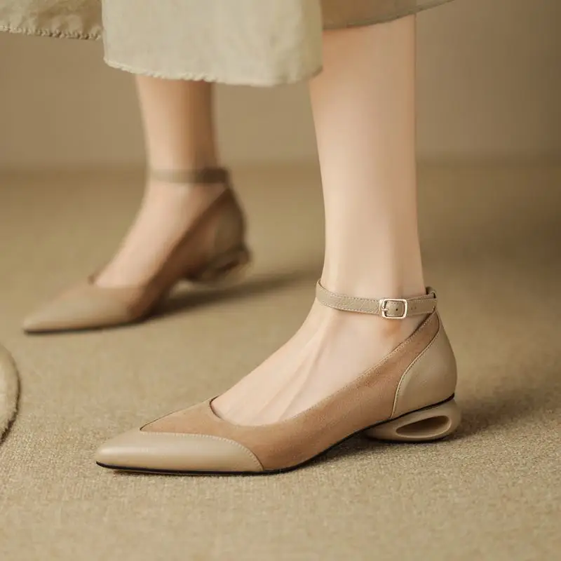 Size 34-42 Comfortable High Quality Genuine Leather Women Heels Shoes Fashion Casual Pure Colour High Heel Shoes Easy To Walk
Size 34-42 Comfortable High Quality Genuine Leather Women Heels Shoes Fashion Casual Pure Colour High Heel Shoes Easy To Walk