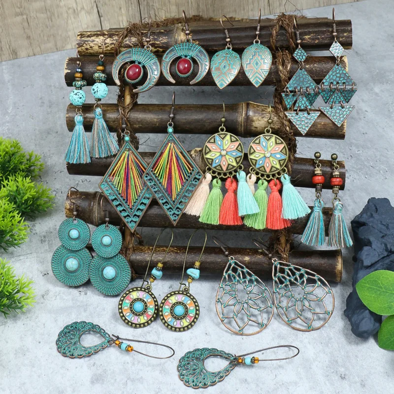 Bohemian Earrings For Women Antique Vintage Ethnic Summer Tassel Earrings Aesthetic Inidan Statement Party Jewelry
Bohemian Earrings For Women Antique Vintage Ethnic Summer Tassel Earrings Aesthetic Inidan Statement Party Jewelry