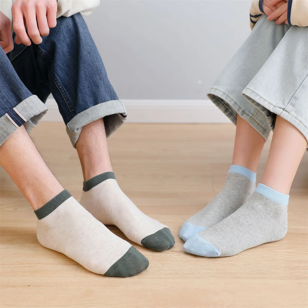5 Pairs Of Men And Women Couple Boat Socks Cotton Breathable Men's Socks Spring And Summer Simple Color Matching Socks New Socks
5 Pairs Of Men And Women Couple Boat Socks Cotton Breathable Men's Socks Spring And Summer Simple Color Matching Socks New Socks