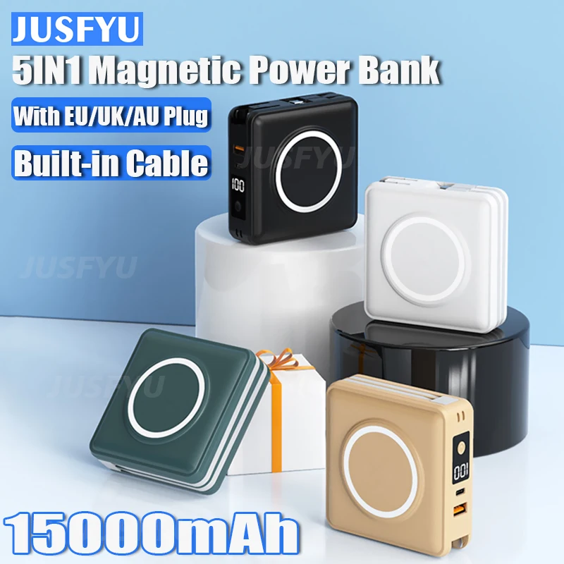 3 In 1 Wireless USB Type C Charger Adapter Real Capacity 15000mAh Portable Mobile Phone Charger for iPhone Xiaomi Huawei Samsung
3 In 1 Wireless USB Type C Charger Adapter Real Capacity 15000mAh Portable Mobile Phone Charger for iPhone Xiaomi Huawei Samsung