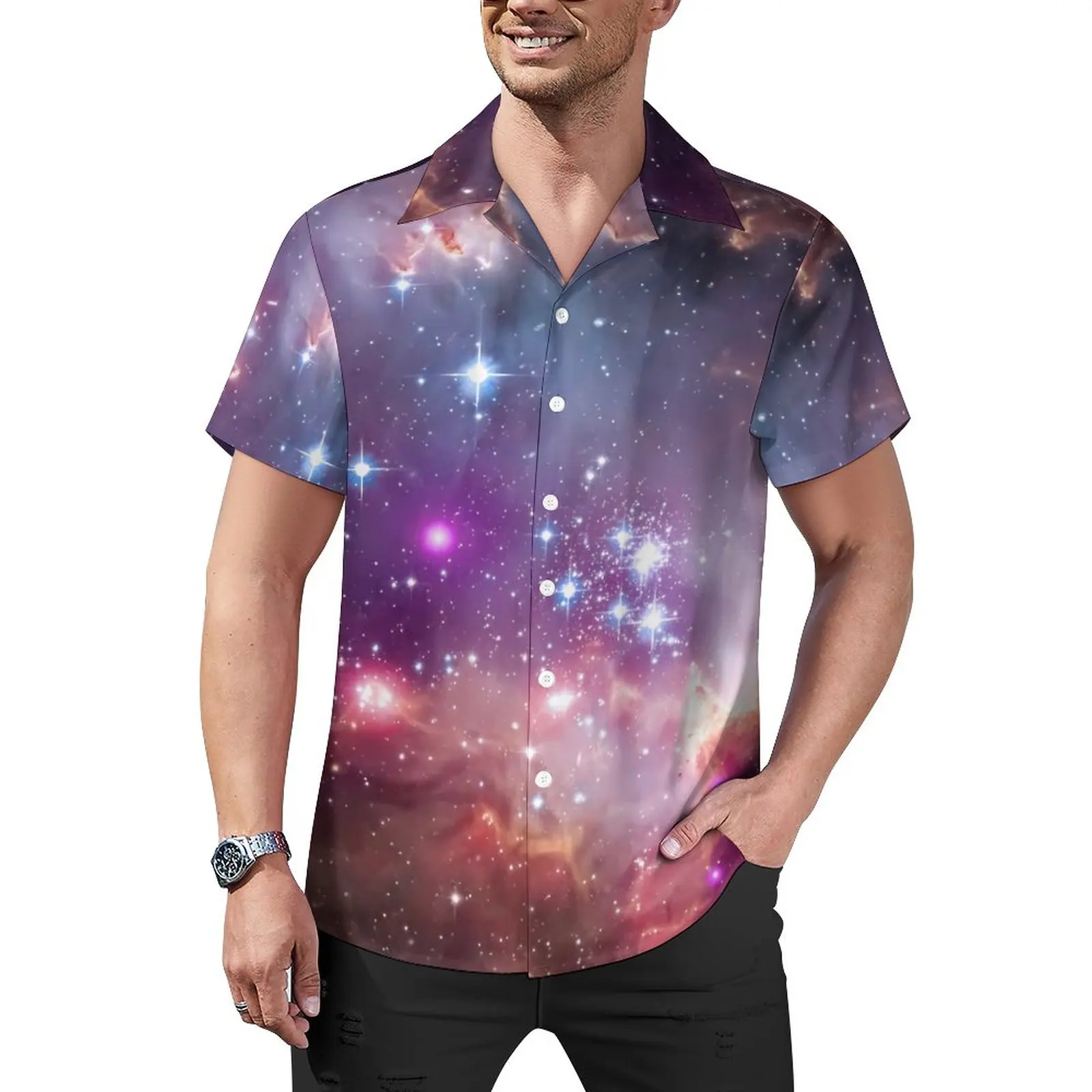 Space Print Blouses Men Galaxy Stars Casual Shirts Summer Short Sleeve Pattern Harajuku Oversize Vacation Shirt Birthday Gift
Space Print Blouses Men Galaxy Stars Casual Shirts Summer Short Sleeve Pattern Harajuku Oversize Vacation Shirt Birthday Gift