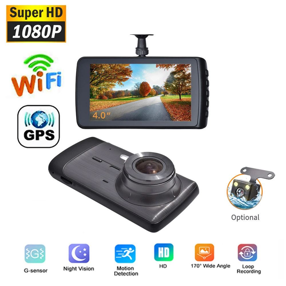 Автомобильный видеорегистратор WiFi Full HD 1080P, видеорегистратор с камерой заднего вида, Автомобильный видеорегистратор с ночным видением, Автомобильный видеорегистратор, камера GPS-трекер, черный ящик
Автомобильный видеорегистратор WiFi Full HD 1080P, видеорегистратор с камерой заднего вида, Автомобильный видеорегистратор с ночным видением, Автомобильный видеорегистратор, камера GPS-трекер, черный ящик