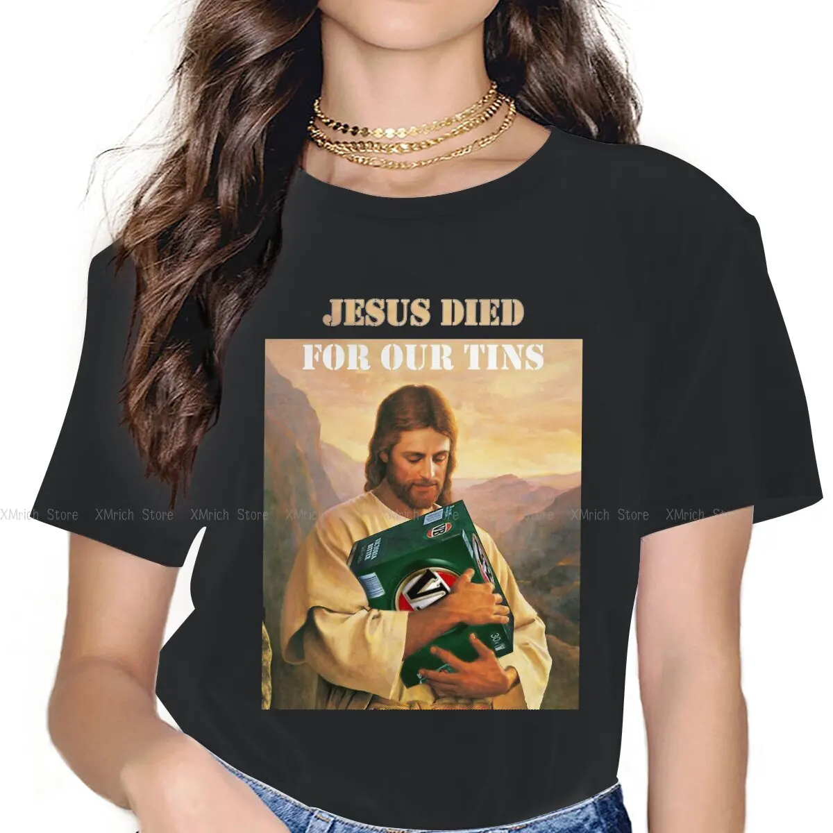 Jesus Died For Our Tins Women Tshirts Beer Lover Father's Day Gift Grunge Vintage Female Clothing Loose Cotton Graphic
Jesus Died For Our Tins Women Tshirts Beer Lover Father's Day Gift Grunge Vintage Female Clothing Loose Cotton Graphic