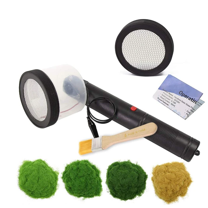 Flocking Kit Static Grass Applicator ABS Mini Flocking Machine With Antislip Handle For DIY Scenic Modelling Sand Table
Flocking Kit Static Grass Applicator ABS Mini Flocking Machine With Antislip Handle For DIY Scenic Modelling Sand Table