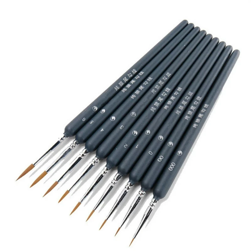 Miniature Hook Line Pen Art Painting Brushes Nylon Hair Gouache Watercolor Oil Artists Hand Painted 
Miniature Hook Line Pen Art Painting Brushes Nylon Hair Gouache Watercolor Oil Artists Hand Painted