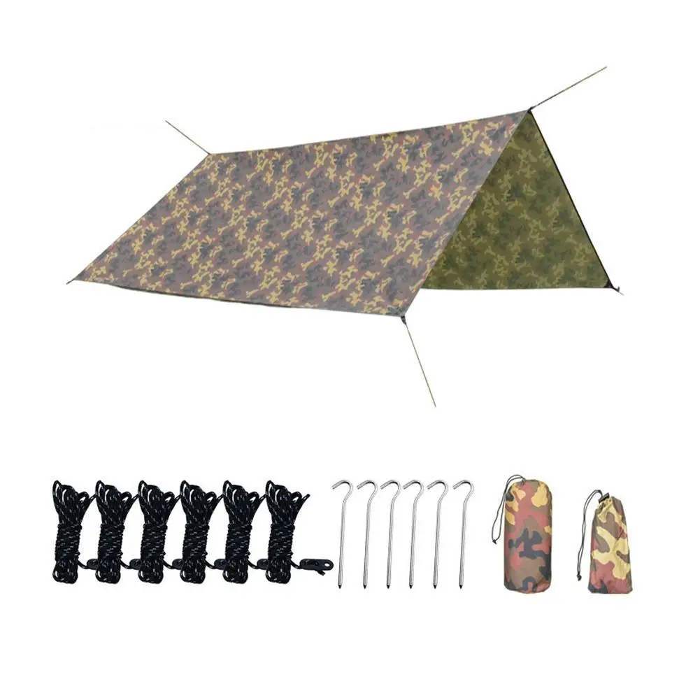 Outdoor Camping Tent Awning Waterproof Camouflage Rain Canopy Garden Shade Hammock Silver Plated Tear Resistant Lightweight Tent
Outdoor Camping Tent Awning Waterproof Camouflage Rain Canopy Garden Shade Hammock Silver Plated Tear Resistant Lightweight Tent