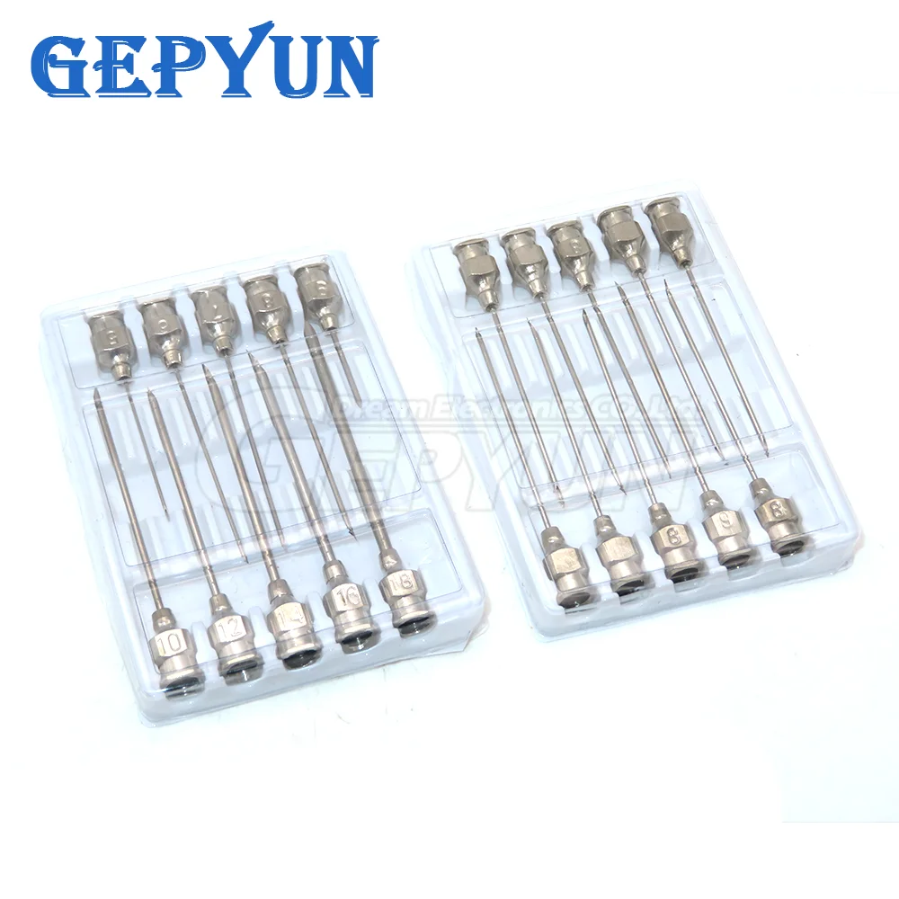 10 Pcs/Boxs Farm Animals Stainless Steel Dispensing Needle Syringe Small Veterinary Supplies High-quality Injection Needles
10 Pcs/Boxs Farm Animals Stainless Steel Dispensing Needle Syringe Small Veterinary Supplies High-quality Injection Needles