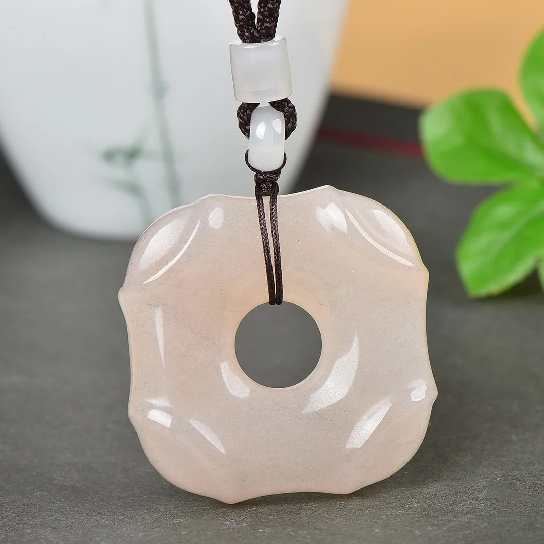 Natural Violet Gold Silk Jades Square Donut Pendant With Rope Chain Charms Necklace Men Women Fine Jewelry Jade Sweater Chain
Natural Violet Gold Silk Jades Square Donut Pendant With Rope Chain Charms Necklace Men Women Fine Jewelry Jade Sweater Chain