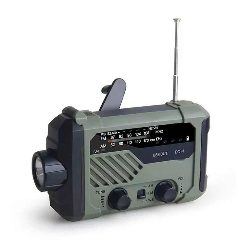 Portable Radio Hand Crank AM FM NOAA Emergency 3-in-1 Reading Lamp Flashlight Solar Charging Telescopic Antenna,SOS Alert
Portable Radio Hand Crank AM FM NOAA Emergency 3-in-1 Reading Lamp Flashlight Solar Charging Telescopic Antenna,SOS Alert