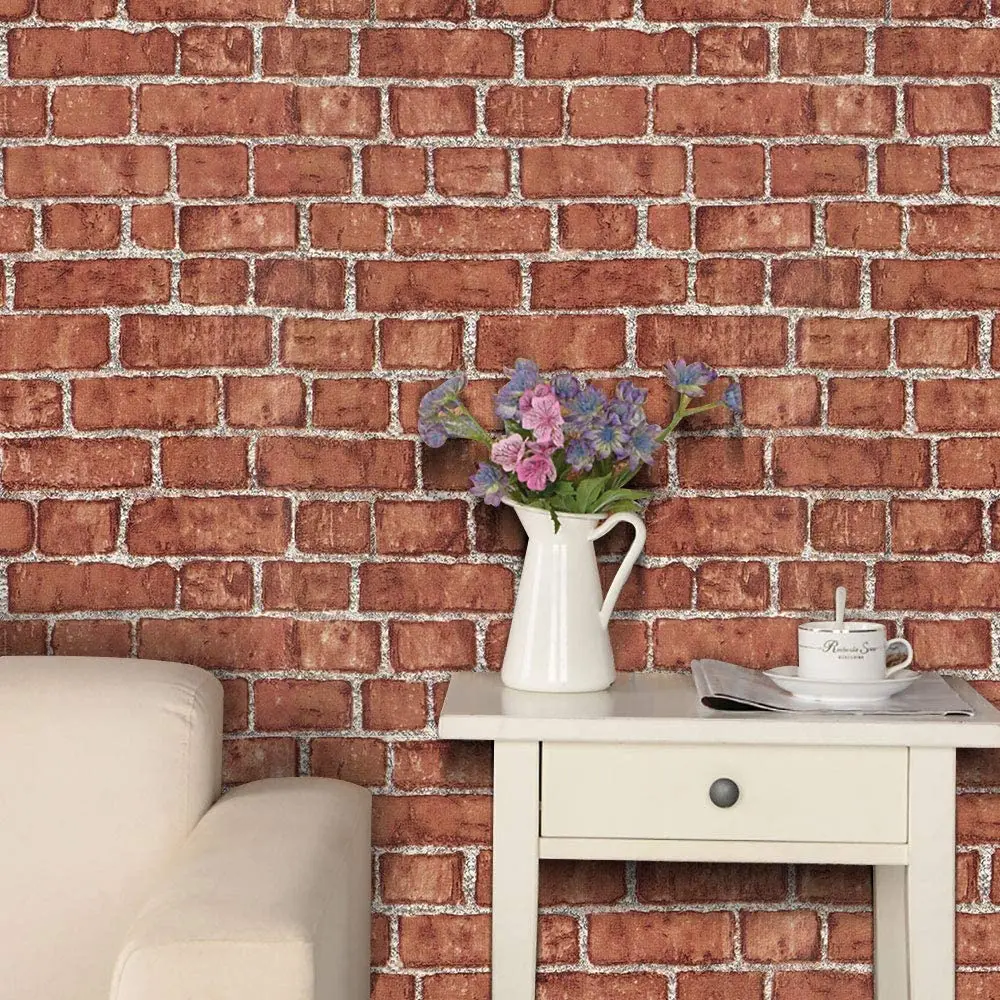 Faux Red Brick Self Adhesive Wallpaper Peel and Stick Removable Waterproof 3d Wallpaper Living Room Bedroom Accessories Decor
Faux Red Brick Self Adhesive Wallpaper Peel and Stick Removable Waterproof 3d Wallpaper Living Room Bedroom Accessories Decor