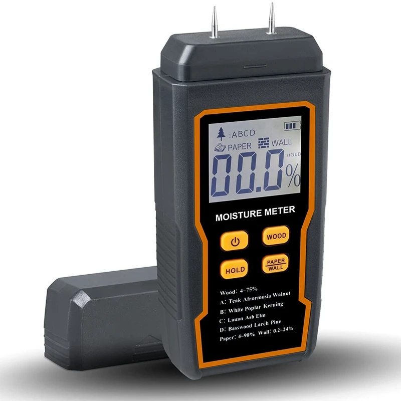 Digital Moisture Tester Handheld Needle Moisture Detector For Firewood Wallpaper Drywall
Digital Moisture Tester Handheld Needle Moisture Detector For Firewood Wallpaper Drywall