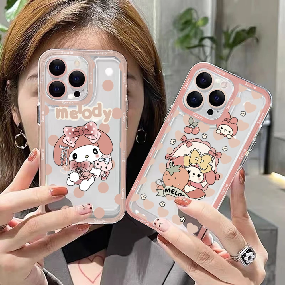 Cartoon Sanrio Melody Phone Case For Xiaomi Redmi Note 12C 11 10 Pro Plus 10C 9A 9C 9T K30 K40 K50 K60 4G 5G Transparent Capa
Cartoon Sanrio Melody Phone Case For Xiaomi Redmi Note 12C 11 10 Pro Plus 10C 9A 9C 9T K30 K40 K50 K60 4G 5G Transparent Capa