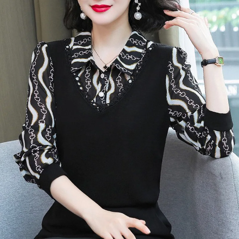 Chiffon Shirt Women's Spring 2022 New Age-reducing Mothers Cover The Belly To Show Thin Small Shirt Top
Chiffon Shirt Women's Spring 2022 New Age-reducing Mothers Cover The Belly To Show Thin Small Shirt Top