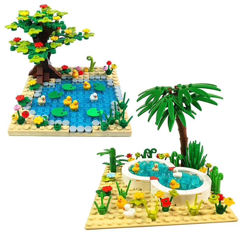Конструктор MOC Park, фонтан, Цветочная кровать, уличный вид, пруд, бассейн с симпатичной уткой, строительство городского ландшафта, «сделай сам...
Конструктор MOC Park, фонтан, Цветочная кровать, уличный вид, пруд, бассейн с симпатичной уткой, строительство городского ландшафта, «сделай сам...