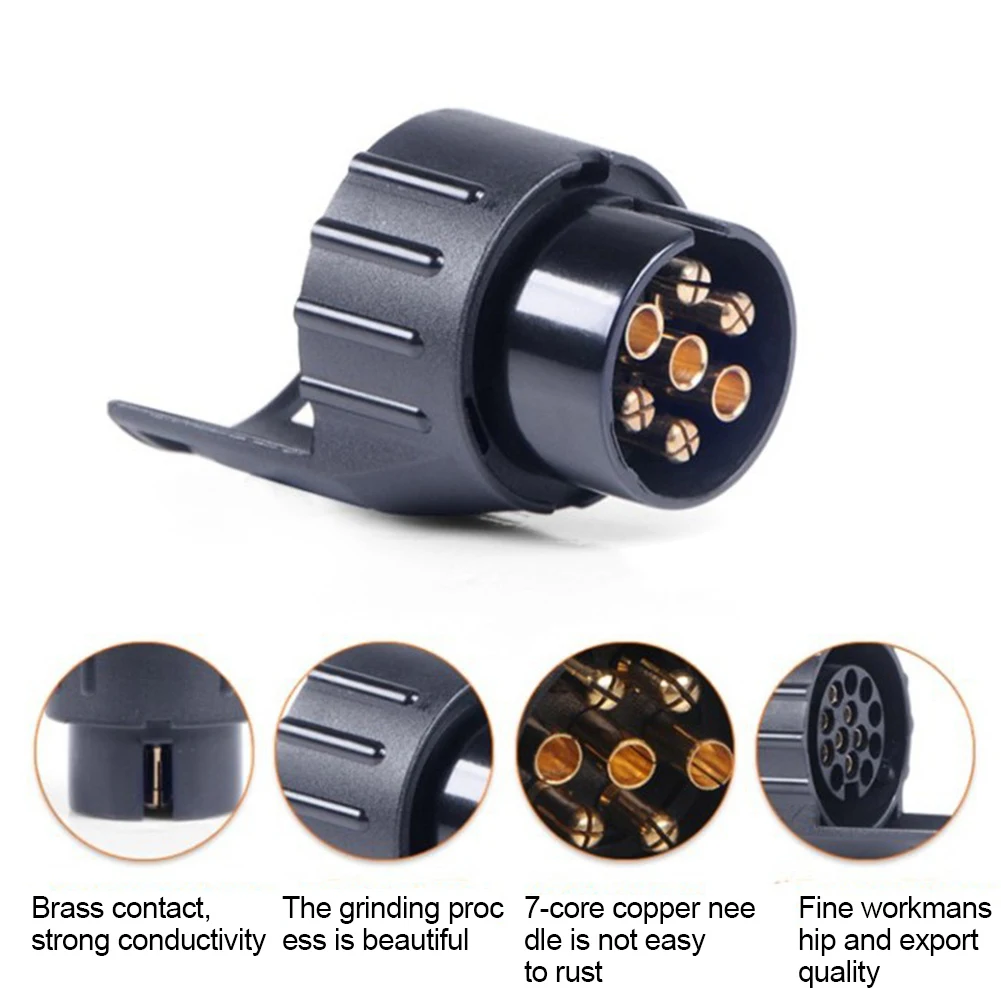 7 Pin To 13 Pin Towing Adapter Copper Core Trailer Adapter Trailer Connector Mini Socket Converter for Sedan Boat Truck Camper
7 Pin To 13 Pin Towing Adapter Copper Core Trailer Adapter Trailer Connector Mini Socket Converter for Sedan Boat Truck Camper