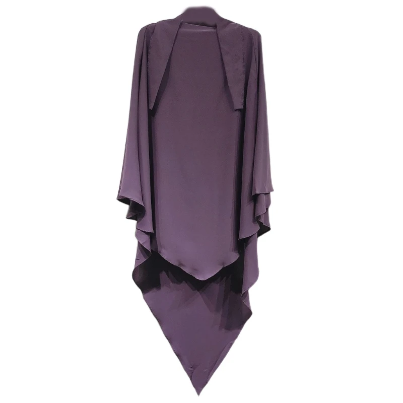 Women Elegant Muslim Hijab Clothing Bat Shirt Shape Islamic Body Head Cover Festival Prayer Clothing Femme Formal Robe silk sari
Women Elegant Muslim Hijab Clothing Bat Shirt Shape Islamic Body Head Cover Festival Prayer Clothing Femme Formal Robe silk sari