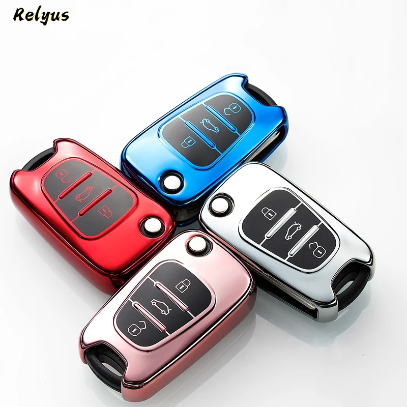 TPU Flip Car Key Case For Hyundai i30 i40 IX25 Creta IX35 HB20 Solaris Elantra Accent For Kia K2 K5 Rio Sportage Accessories
TPU Flip Car Key Case For Hyundai i30 i40 IX25 Creta IX35 HB20 Solaris Elantra Accent For Kia K2 K5 Rio Sportage Accessories