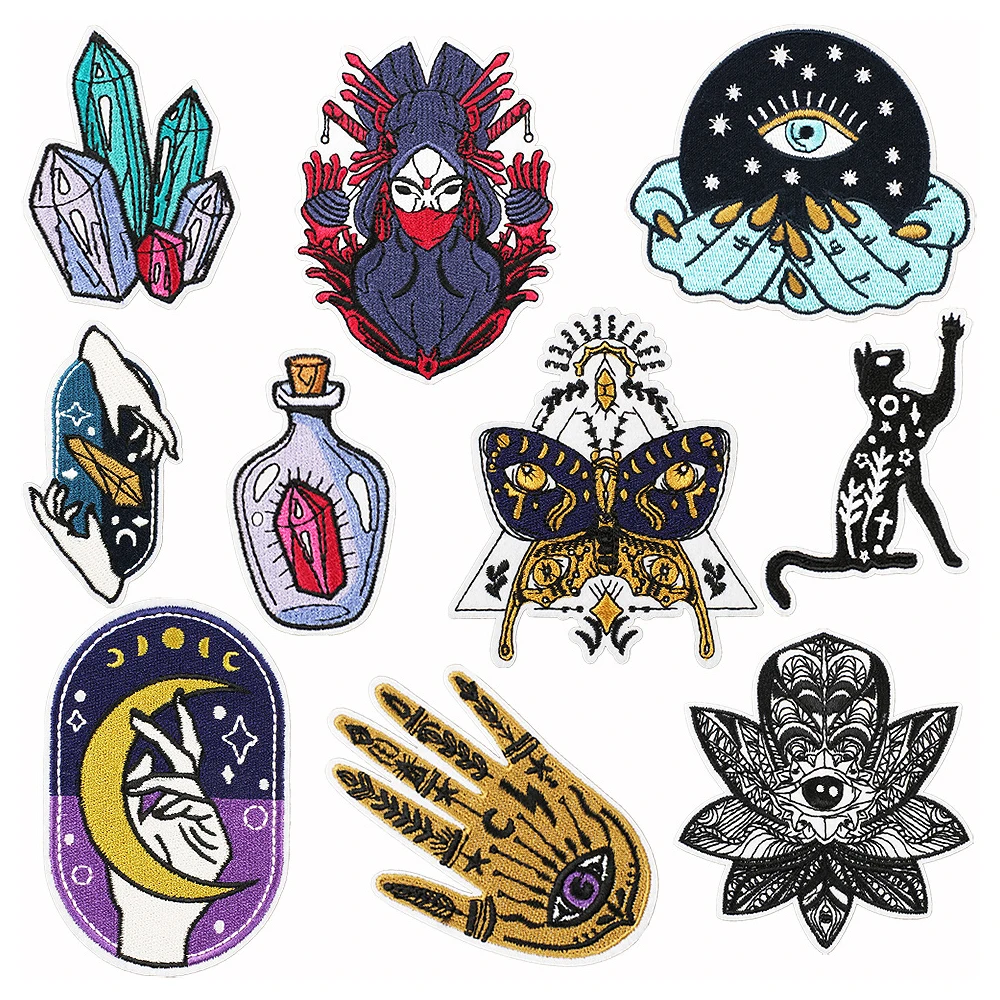 Cartoon Embroidery Clothes Patches Witch Crystal Stone Pattern Adhesive Stickers Iron-On Transfers for Clothing Anime Applique
Cartoon Embroidery Clothes Patches Witch Crystal Stone Pattern Adhesive Stickers Iron-On Transfers for Clothing Anime Applique