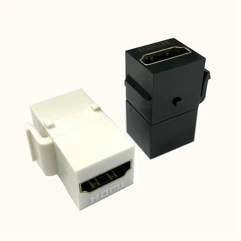 Straight HDMI-Compatible 1.4 Snap-in Female To Female F/F Keystone Jack Coupler Adapter for Wall Plate White
Straight HDMI-Compatible 1.4 Snap-in Female To Female F/F Keystone Jack Coupler Adapter for Wall Plate White