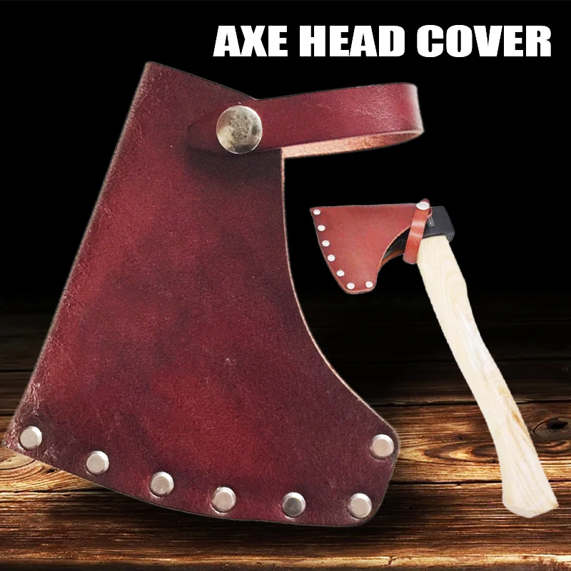 Leather Axe Cover Holder Axe Sheath Blade Protective Cover Belts Hanging Woodworking Hatchet Hammer Head Protector
Leather Axe Cover Holder Axe Sheath Blade Protective Cover Belts Hanging Woodworking Hatchet Hammer Head Protector