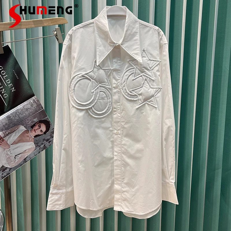 2022 Spring New Female Japanese Harajuku Style Pointed Collar Mid-Length Shirt Women's Fashion Casual Office Lady Blouses Top
2022 Spring New Female Japanese Harajuku Style Pointed Collar Mid-Length Shirt Women's Fashion Casual Office Lady Blouses Top