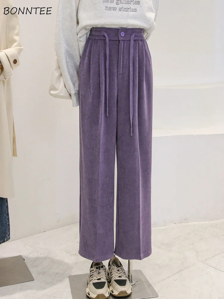 Wide Leg Pants Women High Street Office Lady Minimalist New Spring Temper Cozy Chic All-match Elegant Female Trousers Harajuku
Wide Leg Pants Women High Street Office Lady Minimalist New Spring Temper Cozy Chic All-match Elegant Female Trousers Harajuku