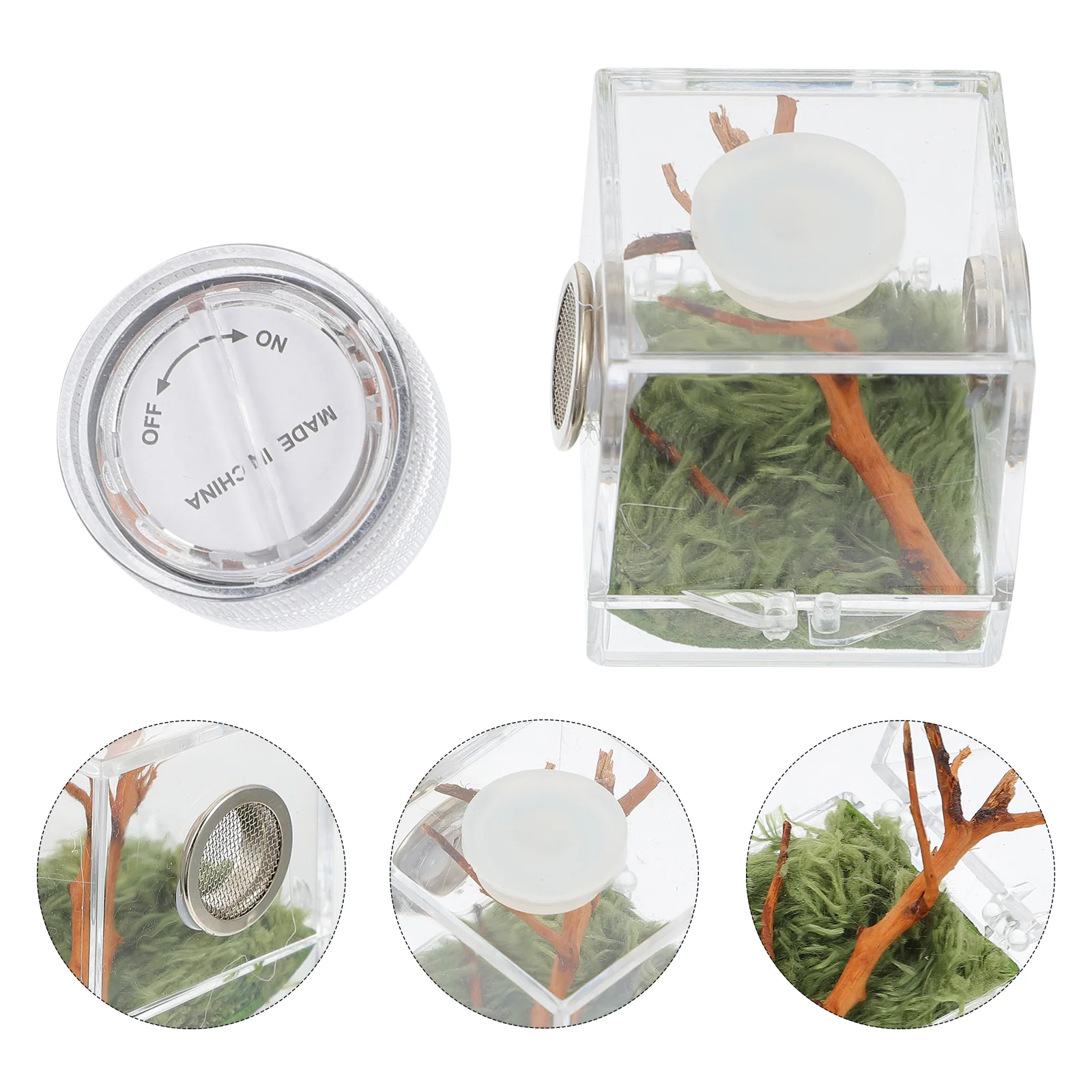 Spider Habitat Box Cage Breeding Reptile Carrier Tarantula Terrarium Jumpingtank Clear Micro Holder Snail Ecological House
Spider Habitat Box Cage Breeding Reptile Carrier Tarantula Terrarium Jumpingtank Clear Micro Holder Snail Ecological House