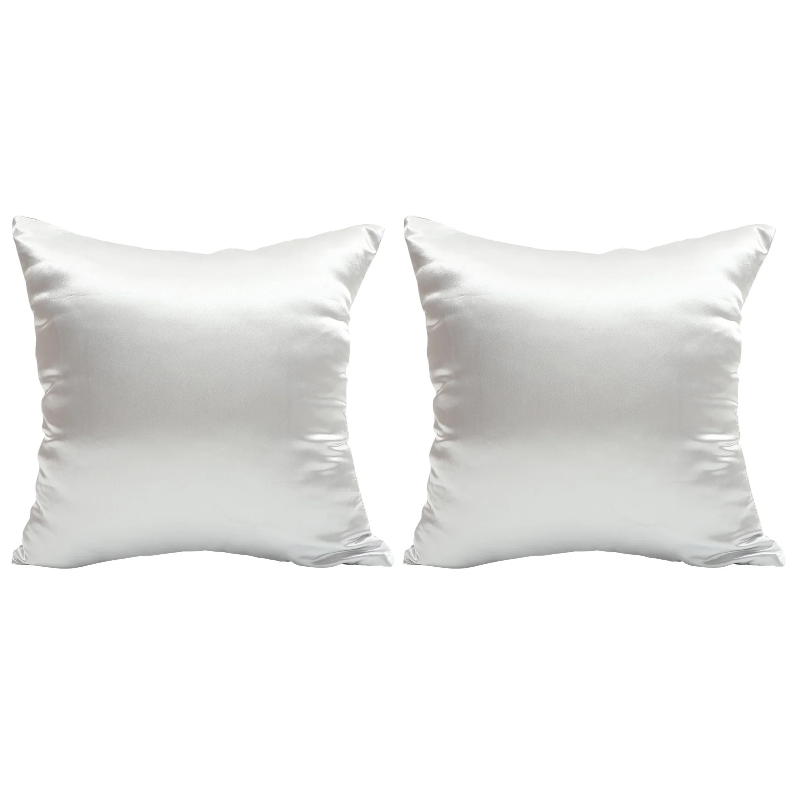 

Pillow Covers Cover Square Cushion Satin Sofa Case Throw Pillowcase Silk Decorative Silky Protector Sham Euro Pillows Cases Faux