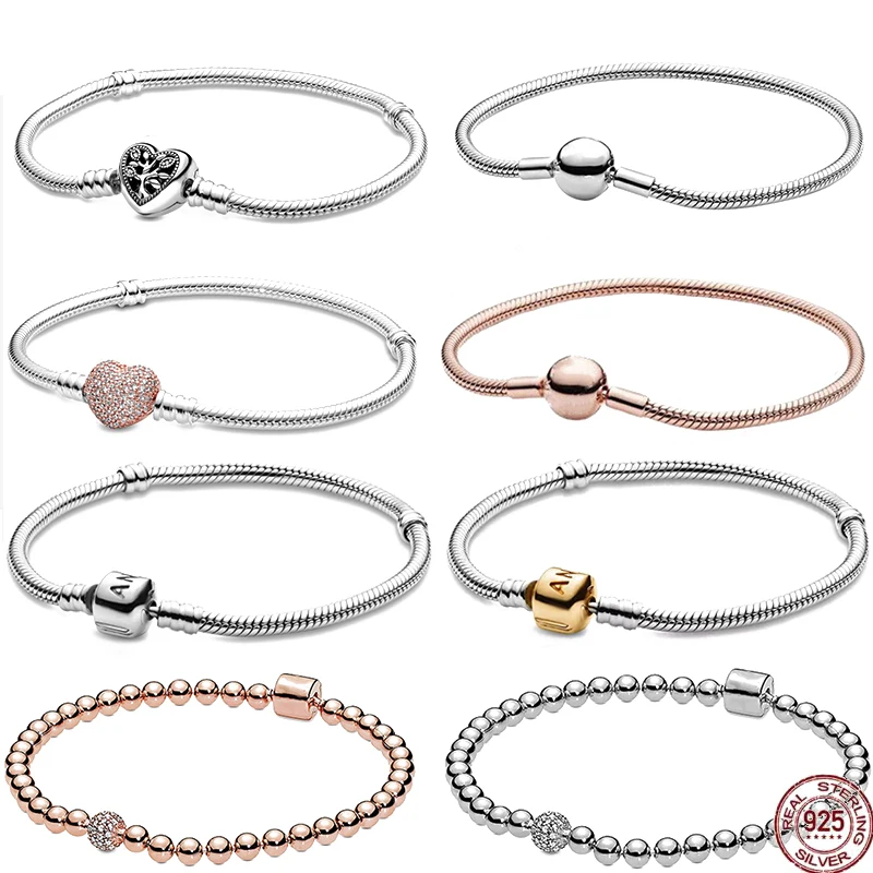 S925 Sterling Silver Rose Gold Beaded Pave Zircon Shiny Full Fashion Beaded Bracelet Fit Original Charm Beads Diy Gift
S925 Sterling Silver Rose Gold Beaded Pave Zircon Shiny Full Fashion Beaded Bracelet Fit Original Charm Beads Diy Gift