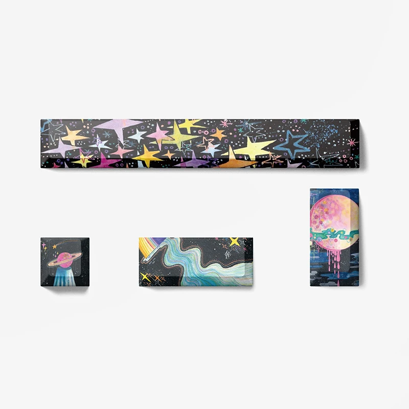 4 PCS 5-Side Dye-Sublimated PBT Kawaii Keycaps Cute Keys Spacebar ESC OEM Profile Fit Cherry MX Switches On Mechanical Keyboard
4 PCS 5-Side Dye-Sublimated PBT Kawaii Keycaps Cute Keys Spacebar ESC OEM Profile Fit Cherry MX Switches On Mechanical Keyboard