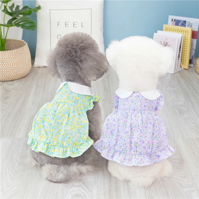 Spring and Summer Pet Puppies Dogs Cats Breathable and Comfortable Clothes Pastoral Fairy Floral Skirt Bichon Teddy Small Dog
Spring and Summer Pet Puppies Dogs Cats Breathable and Comfortable Clothes Pastoral Fairy Floral Skirt Bichon Teddy Small Dog