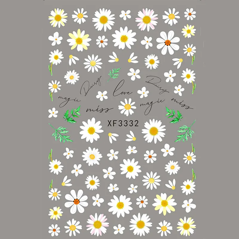Elegant Daisy Autumn Leaves Nails Art Manicure Back Glue Decal Decorations Design Nail Sticker for Nails Beauty
Elegant Daisy Autumn Leaves Nails Art Manicure Back Glue Decal Decorations Design Nail Sticker for Nails Beauty