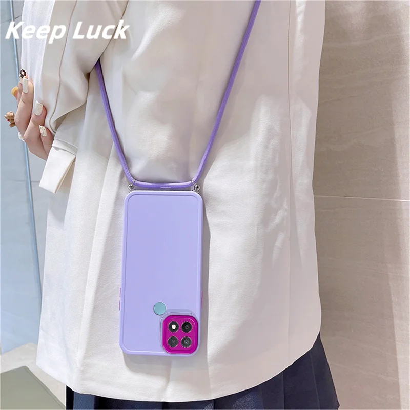Candy Color Strap Silicone Lanyard Case For OPPO A15 A15S A5 A9 A74 A32 A33 A53 A57 A96 Realme C11 C15 C20 C21 Crossbody Cover
Candy Color Strap Silicone Lanyard Case For OPPO A15 A15S A5 A9 A74 A32 A33 A53 A57 A96 Realme C11 C15 C20 C21 Crossbody Cover
