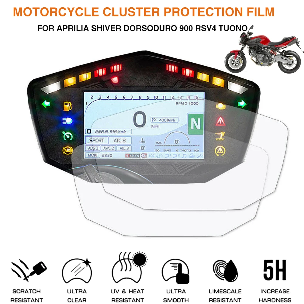 For Aprilia Shiver900 Shiver 900 RSV4 TUONO 2017-2019 Motorcycle Accessories Cluster Scratch Protection Film Screen Protector
For Aprilia Shiver900 Shiver 900 RSV4 TUONO 2017-2019 Motorcycle Accessories Cluster Scratch Protection Film Screen Protector