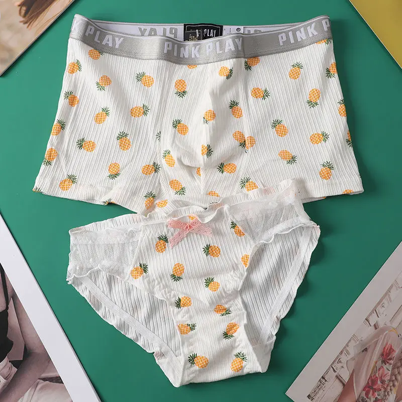 Cute Couple Underwear Set Men Boxer Shorts Loli Lace Panties Thread Cotton Panty Panties Cozy Lingerie Lovers Underwear Lingerie
Cute Couple Underwear Set Men Boxer Shorts Loli Lace Panties Thread Cotton Panty Panties Cozy Lingerie Lovers Underwear Lingerie