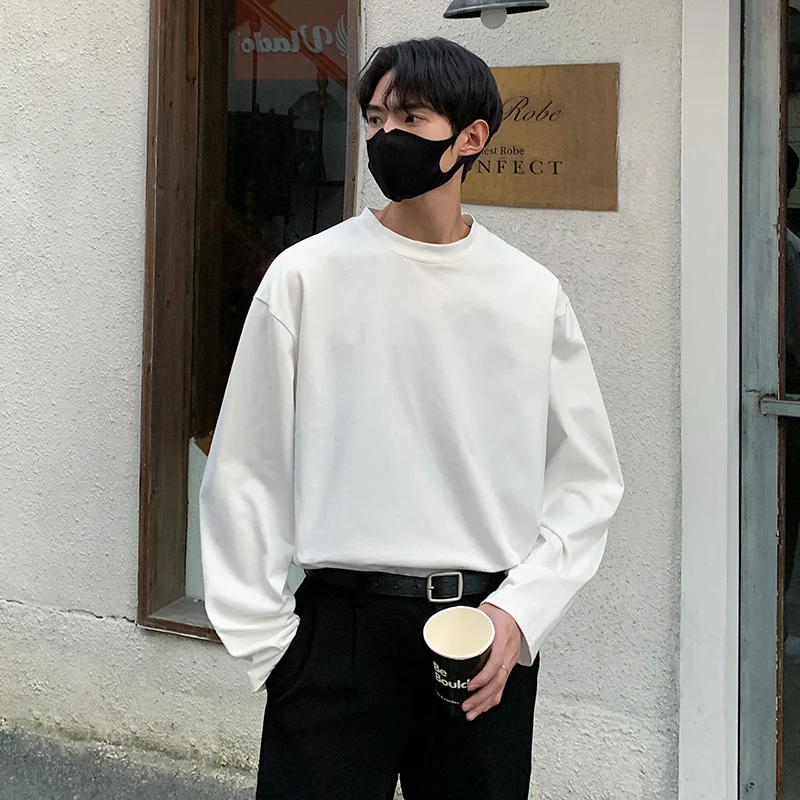 Autumn Cotton T Shirt Men Oversized Round Neck T-shirt Men Streetwear Korean Loose Long Sleeve T-shirt Mens Top Plus Size S-5XL
Autumn Cotton T Shirt Men Oversized Round Neck T-shirt Men Streetwear Korean Loose Long Sleeve T-shirt Mens Top Plus Size S-5XL