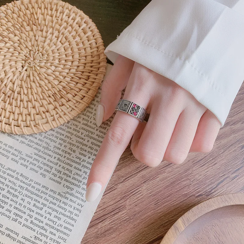 New Design Playing Cards Open Cuff Finger Rings For Women Girl New Korean Fashion Exquisite Jewelry Gift Party
New Design Playing Cards Open Cuff Finger Rings For Women Girl New Korean Fashion Exquisite Jewelry Gift Party