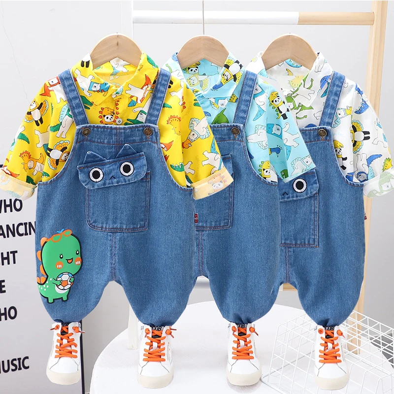 2022 Baby Boy Clothes Casual Shirts Overalls 2pcs Sets Children Cartoon Cute Kids Designer Clothes boutique kids clothing
2022 Baby Boy Clothes Casual Shirts Overalls 2pcs Sets Children Cartoon Cute Kids Designer Clothes boutique kids clothing