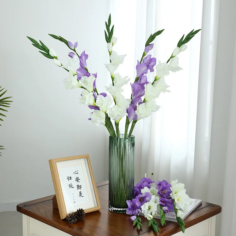 4Pcs Artificial 8 Heads Gladioli Silk Lowers for Home Living Room Decoration Fake Flowers Wedding Party Table Flower Arrangement
4Pcs Artificial 8 Heads Gladioli Silk Lowers for Home Living Room Decoration Fake Flowers Wedding Party Table Flower Arrangement