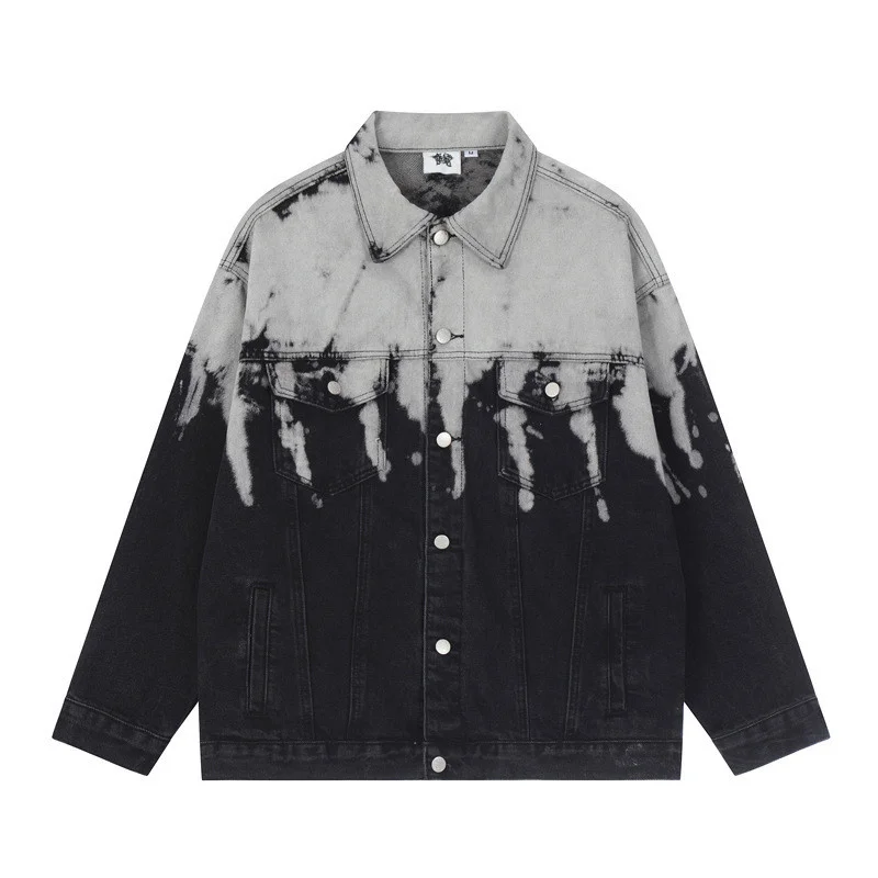 Men's Spring Autumn Oversize Hip Hop Denim Jacket Hi Street Tie Dye Jeans Coat Loose Fit Y2K Outerwear For Male
Men's Spring Autumn Oversize Hip Hop Denim Jacket Hi Street Tie Dye Jeans Coat Loose Fit Y2K Outerwear For Male