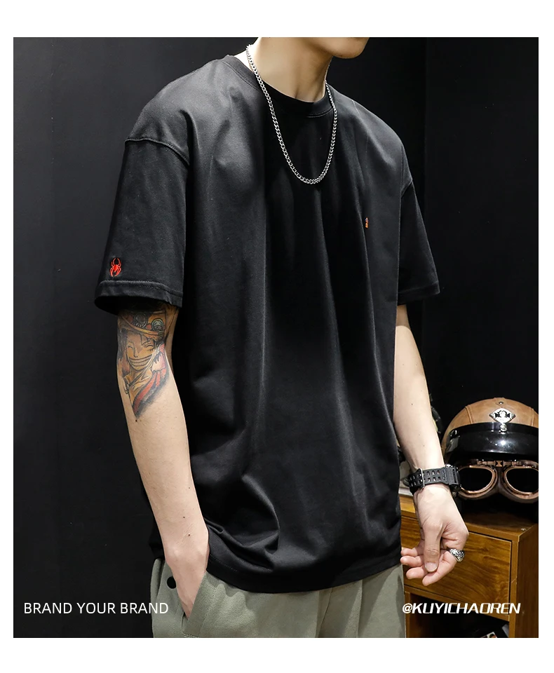 M6072Short-sleeved t-shirt men's summer loose trend tide brand large size 2022 new cotton t-shirt
M6072Short-sleeved t-shirt men's summer loose trend tide brand large size 2022 new cotton t-shirt